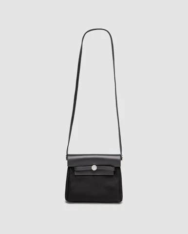 Hermes Herbag Zip 20 Bag Black