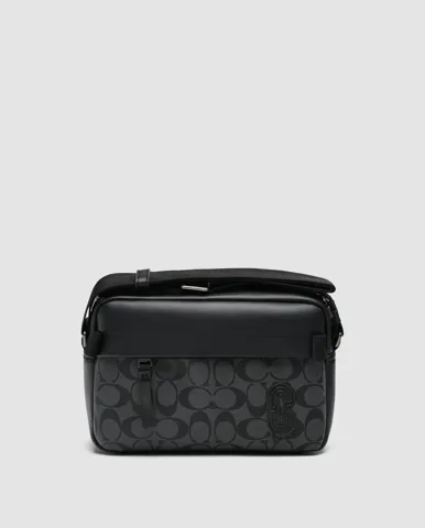 Coach Crossbody Bag In Signature Canvas/Black