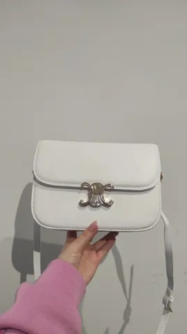 Celine Teen Triomphe Bag White/Gold