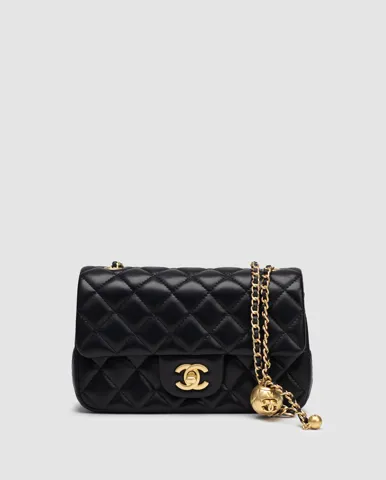 Chanel Classic 1.55 Small Single Flap in Black