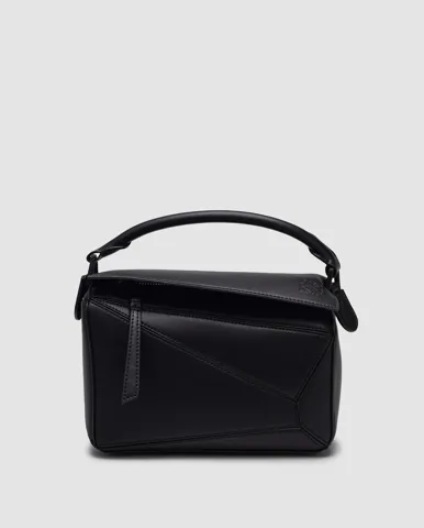 Loewe Paula's Ibiza Puzzle Bag In Classic Calfskin Black