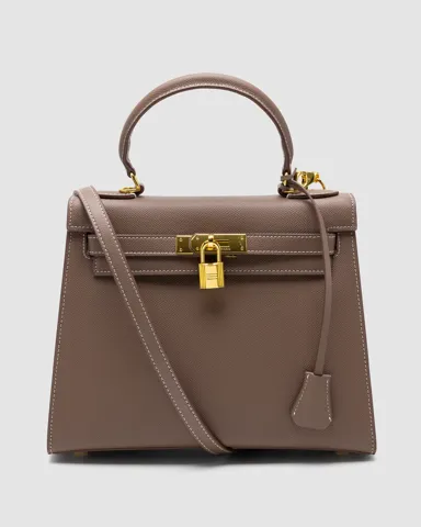 Hermes Kelly 25 Grey/Gold